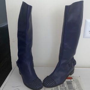 Royal Christian Louboutin studded boots